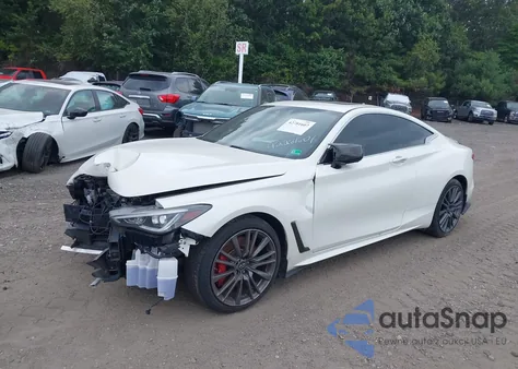 2017 Infiniti Q60 3.0T Red Sport 400 из США, поврежденный, VIN JN1FV7EL4HM701834